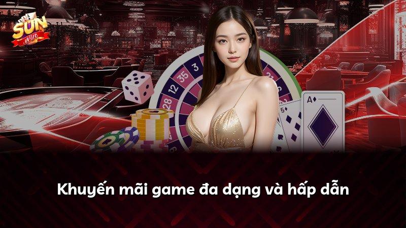 Khuyến mãi game đa dạng và hấp dẫn